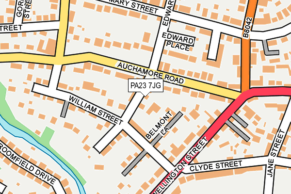 PA23 7JG map - OS OpenMap – Local (Ordnance Survey)