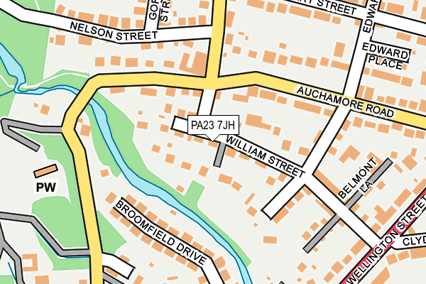 PA23 7JH map - OS OpenMap – Local (Ordnance Survey)