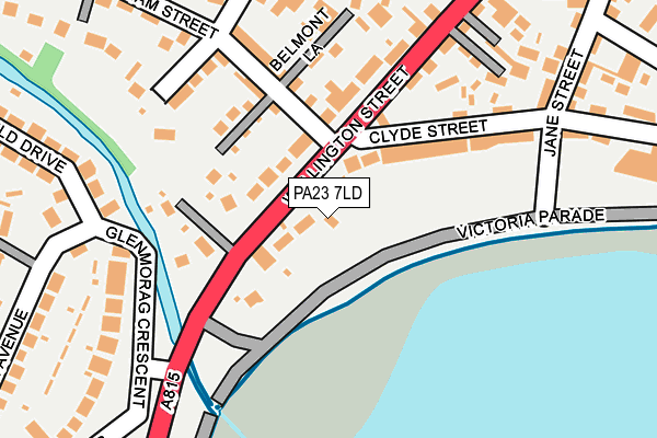 PA23 7LD map - OS OpenMap – Local (Ordnance Survey)