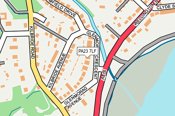 PA23 7LF map - OS OpenMap – Local (Ordnance Survey)