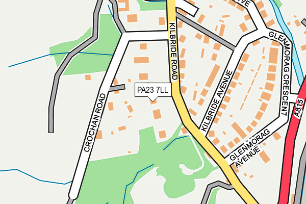 PA23 7LL map - OS OpenMap – Local (Ordnance Survey)