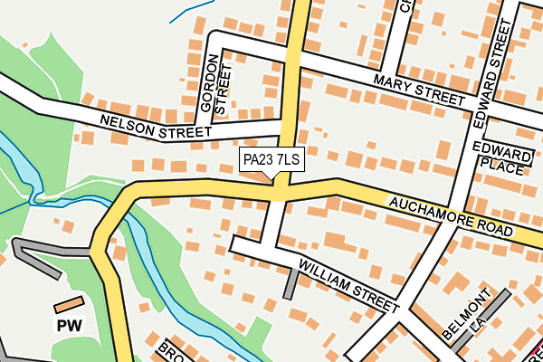PA23 7LS map - OS OpenMap – Local (Ordnance Survey)