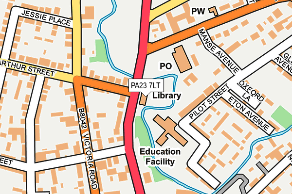 PA23 7LT map - OS OpenMap – Local (Ordnance Survey)