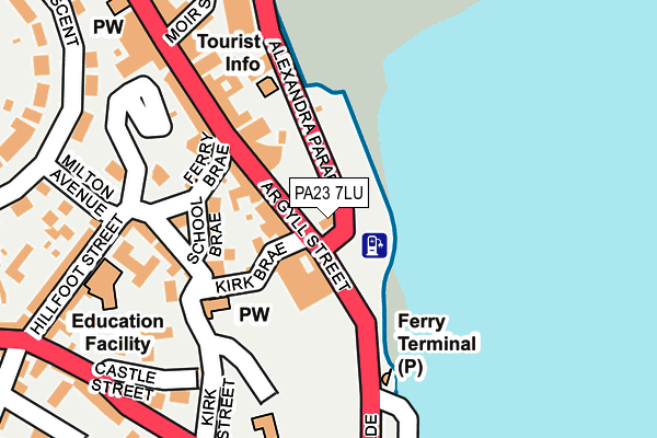 PA23 7LU map - OS OpenMap – Local (Ordnance Survey)