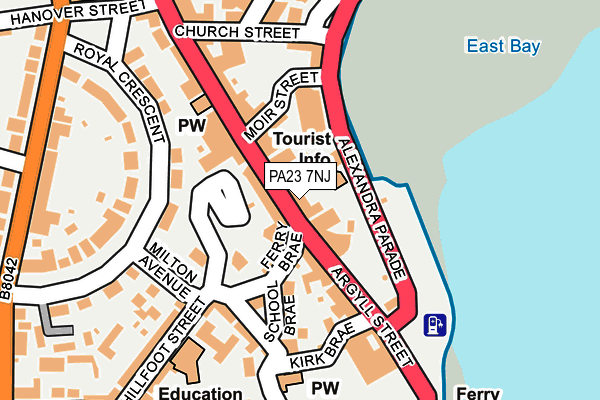PA23 7NJ map - OS OpenMap – Local (Ordnance Survey)