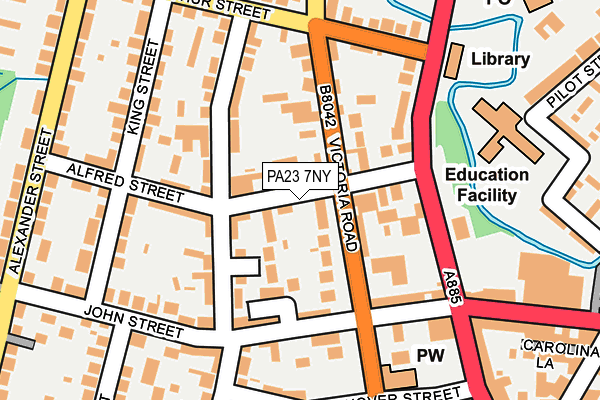 PA23 7NY map - OS OpenMap – Local (Ordnance Survey)