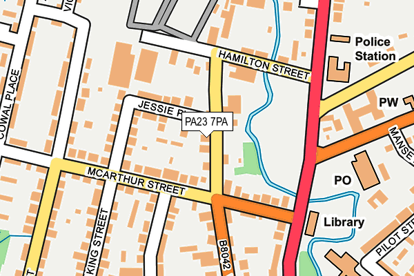 PA23 7PA map - OS OpenMap – Local (Ordnance Survey)