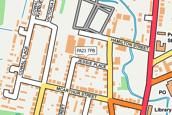 PA23 7PB map - OS OpenMap – Local (Ordnance Survey)