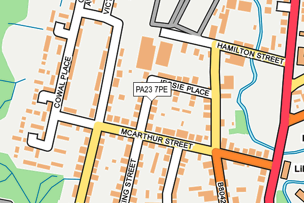 PA23 7PE map - OS OpenMap – Local (Ordnance Survey)