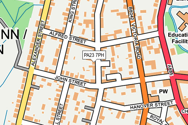 PA23 7PH map - OS OpenMap – Local (Ordnance Survey)