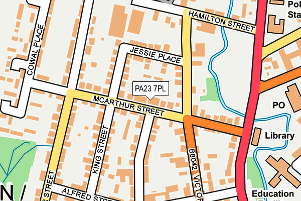 PA23 7PL map - OS OpenMap – Local (Ordnance Survey)