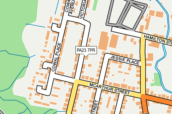PA23 7PR map - OS OpenMap – Local (Ordnance Survey)