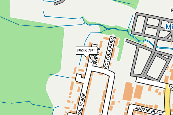 PA23 7PT map - OS OpenMap – Local (Ordnance Survey)