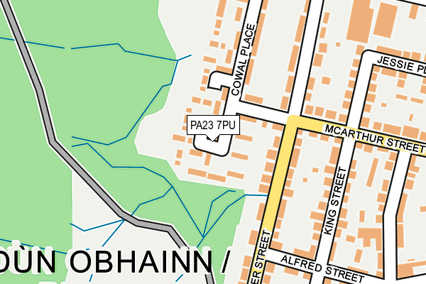 PA23 7PU map - OS OpenMap – Local (Ordnance Survey)