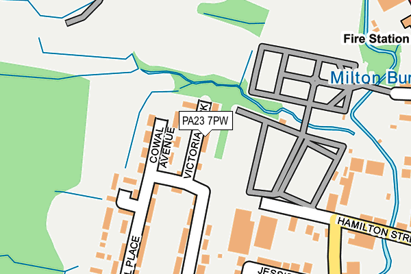 PA23 7PW map - OS OpenMap – Local (Ordnance Survey)
