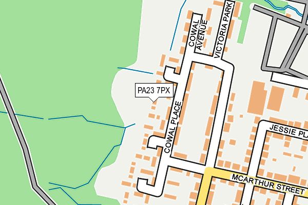 PA23 7PX map - OS OpenMap – Local (Ordnance Survey)