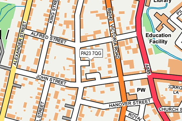PA23 7QG map - OS OpenMap – Local (Ordnance Survey)