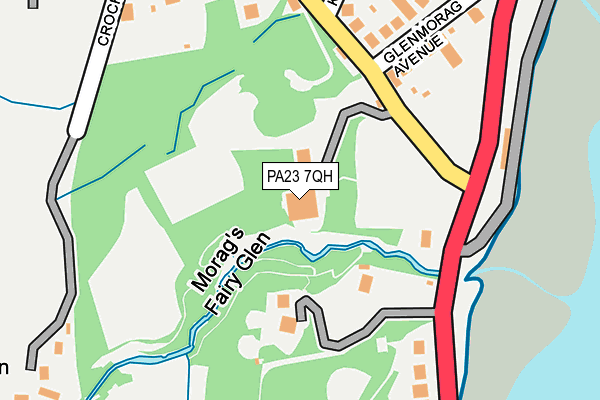 PA23 7QH map - OS OpenMap – Local (Ordnance Survey)