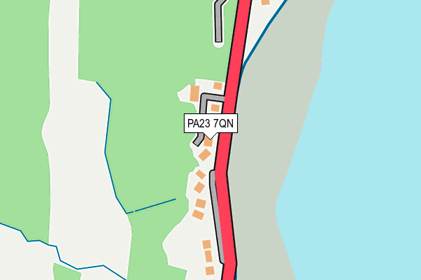 PA23 7QN map - OS OpenMap – Local (Ordnance Survey)
