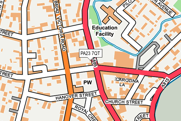 PA23 7QT map - OS OpenMap – Local (Ordnance Survey)