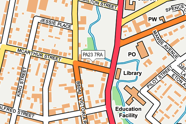 PA23 7RA map - OS OpenMap – Local (Ordnance Survey)