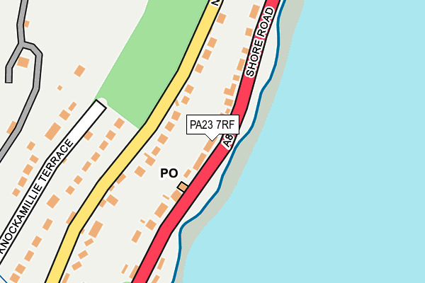 PA23 7RF map - OS OpenMap – Local (Ordnance Survey)