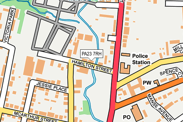 PA23 7RH map - OS OpenMap – Local (Ordnance Survey)