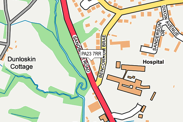 PA23 7RR map - OS OpenMap – Local (Ordnance Survey)