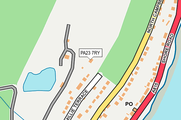 PA23 7RY map - OS OpenMap – Local (Ordnance Survey)