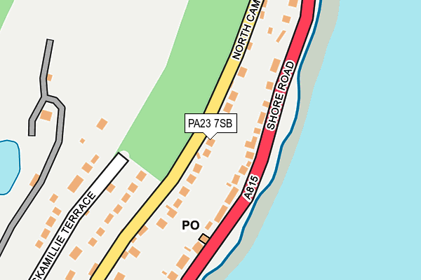 PA23 7SB map - OS OpenMap – Local (Ordnance Survey)
