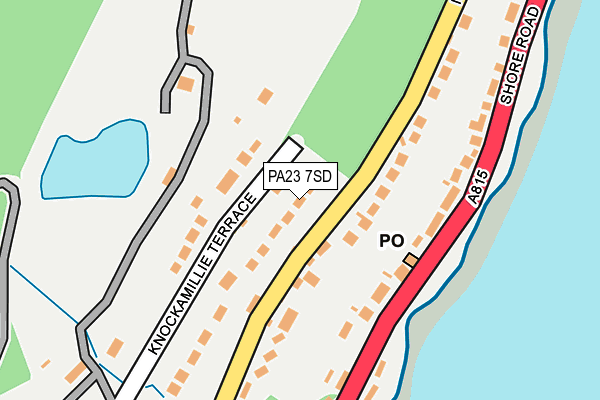 PA23 7SD map - OS OpenMap – Local (Ordnance Survey)