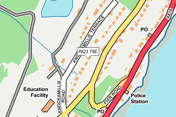 PA23 7SE map - OS OpenMap – Local (Ordnance Survey)