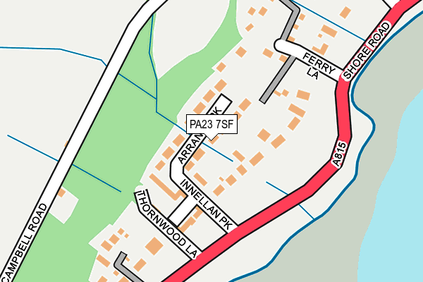 PA23 7SF map - OS OpenMap – Local (Ordnance Survey)