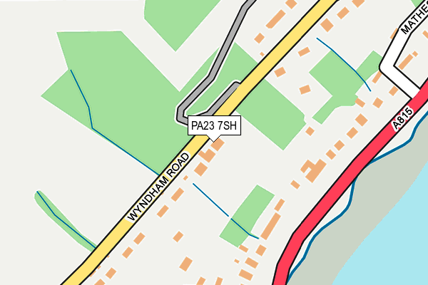 PA23 7SH map - OS OpenMap – Local (Ordnance Survey)
