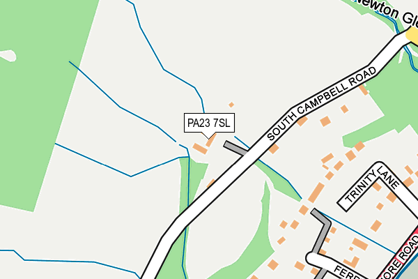 PA23 7SL map - OS OpenMap – Local (Ordnance Survey)