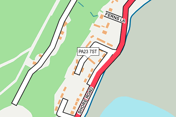 PA23 7ST map - OS OpenMap – Local (Ordnance Survey)