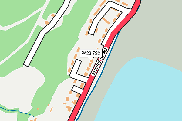 PA23 7SX map - OS OpenMap – Local (Ordnance Survey)