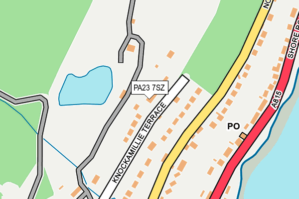 PA23 7SZ map - OS OpenMap – Local (Ordnance Survey)