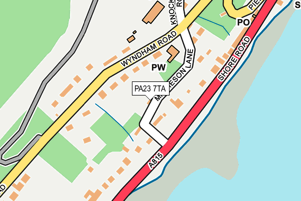 PA23 7TA map - OS OpenMap – Local (Ordnance Survey)