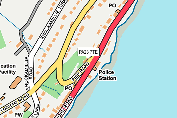 PA23 7TE map - OS OpenMap – Local (Ordnance Survey)