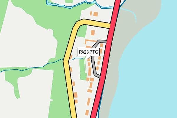 PA23 7TG map - OS OpenMap – Local (Ordnance Survey)