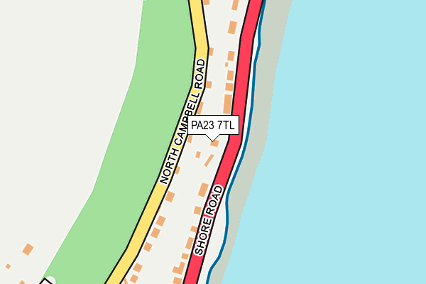 PA23 7TL map - OS OpenMap – Local (Ordnance Survey)