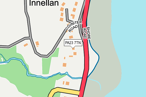 PA23 7TN map - OS OpenMap – Local (Ordnance Survey)