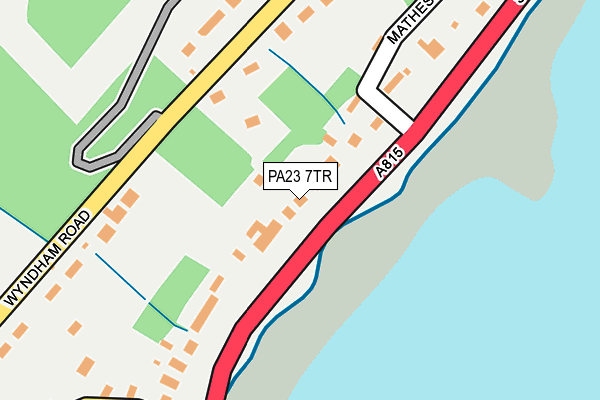 PA23 7TR map - OS OpenMap – Local (Ordnance Survey)