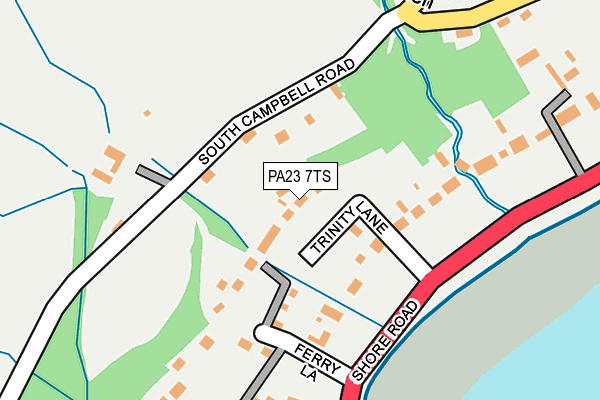 PA23 7TS map - OS OpenMap – Local (Ordnance Survey)