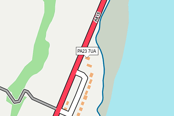 PA23 7UA map - OS OpenMap – Local (Ordnance Survey)