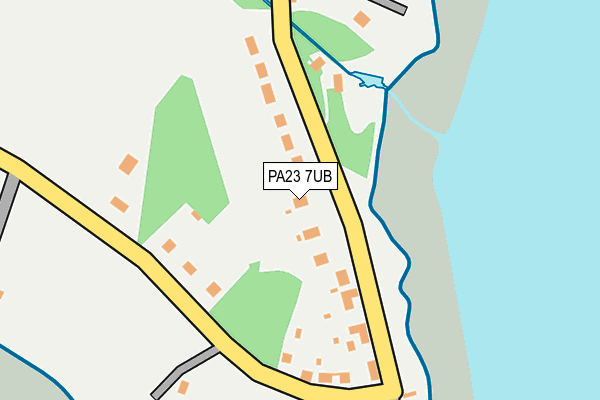PA23 7UB map - OS OpenMap – Local (Ordnance Survey)