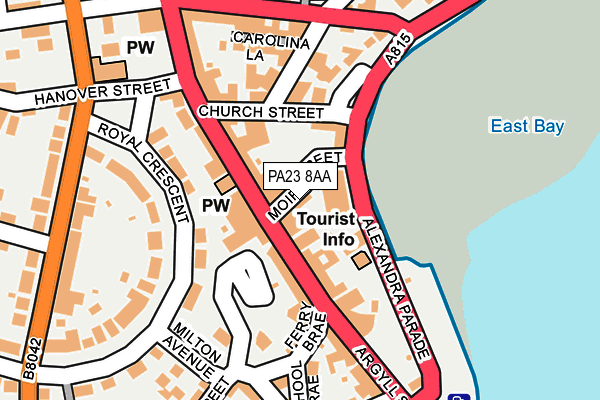 PA23 8AA map - OS OpenMap – Local (Ordnance Survey)