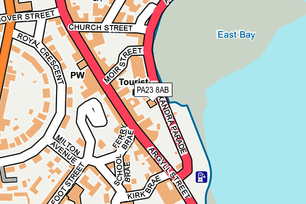 PA23 8AB map - OS OpenMap – Local (Ordnance Survey)