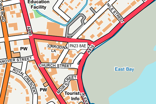 PA23 8AE map - OS OpenMap – Local (Ordnance Survey)